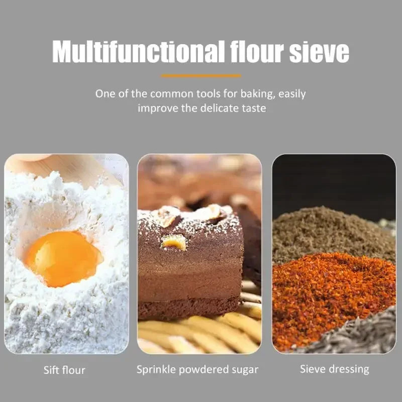 1 Pcs Stainless Steel Sieve Cup Powder Flour Baking Tool