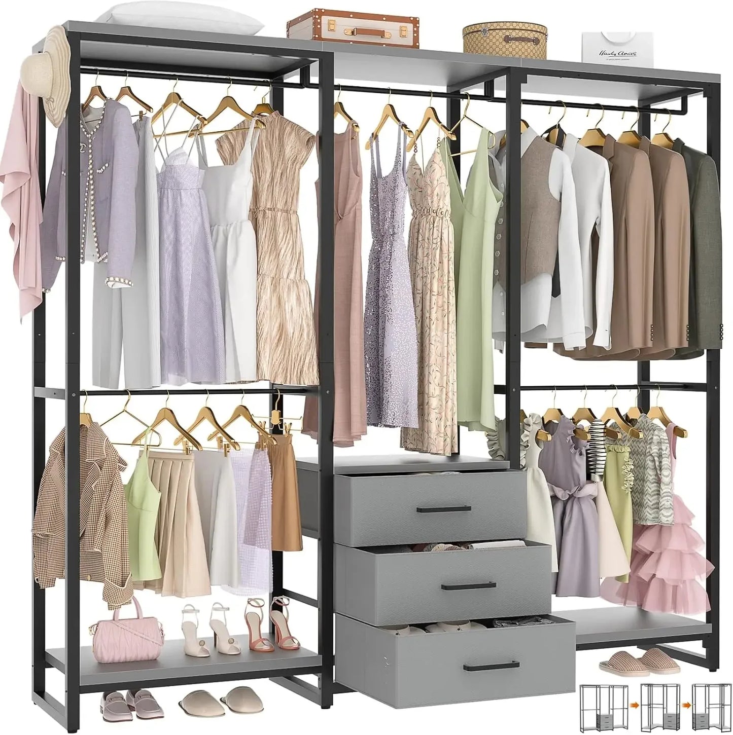 Garment Rack Heavy Duty Clothes Rack for Hanging Clothes