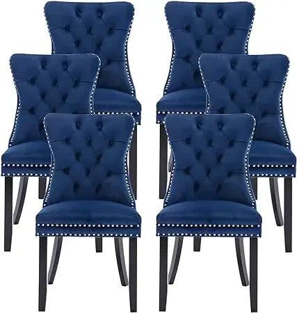 Set of 4/6, 2024 New Velvet Upholstered Dining Chairs