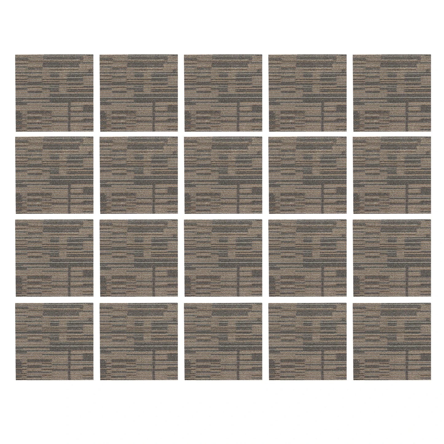 20Pcs Square Carpets, 20x20", Soft Padded Tile, Washable