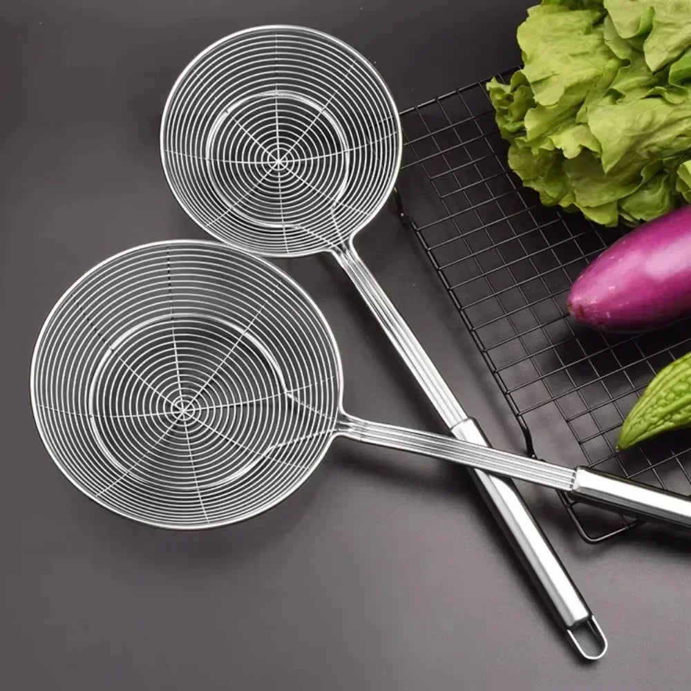 1Pc Stainless Steel Double Round Spoon