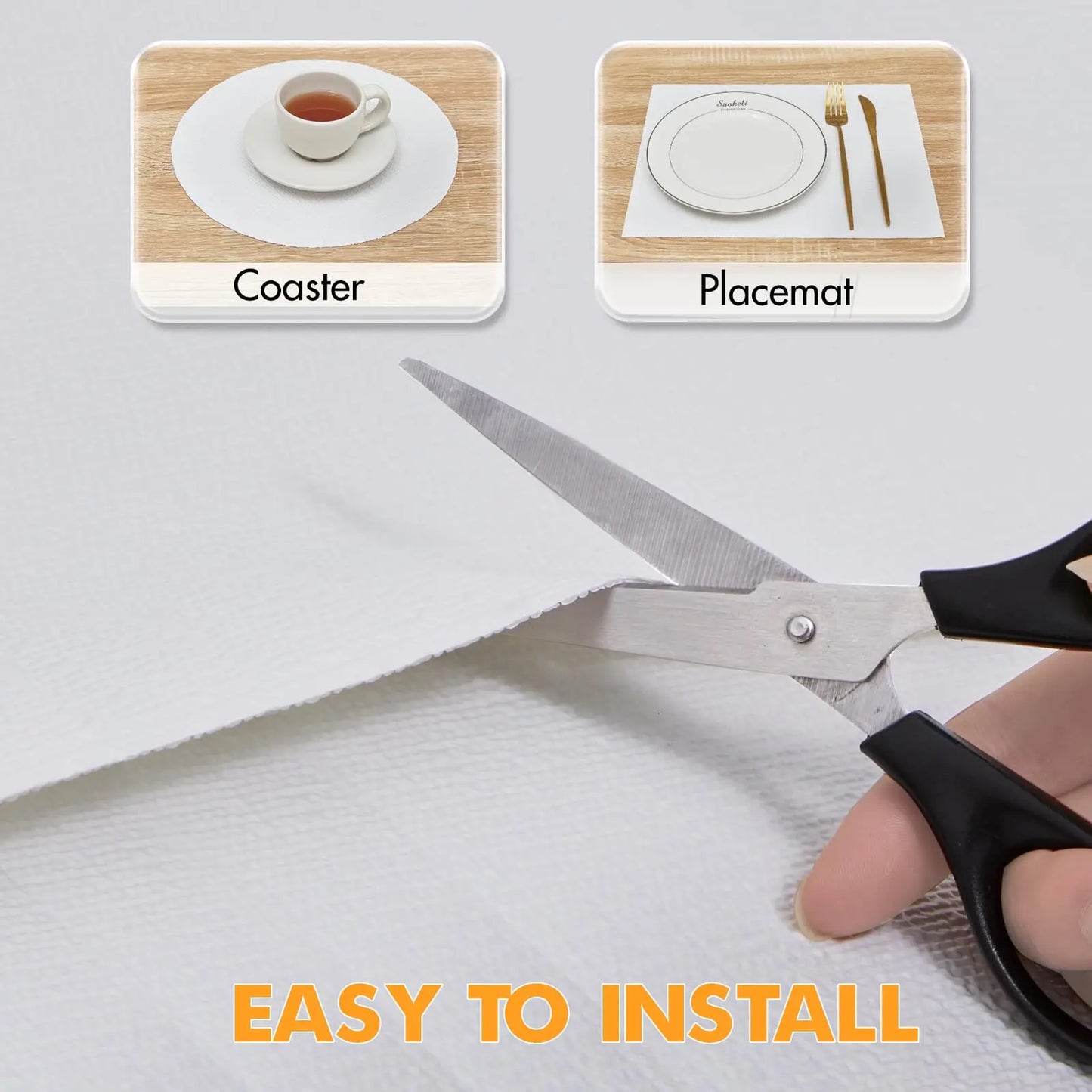 1pc Drawer and Shelf Liner for Kitchen Cabinet, Non-Adhesive Non-Slip Waterproof