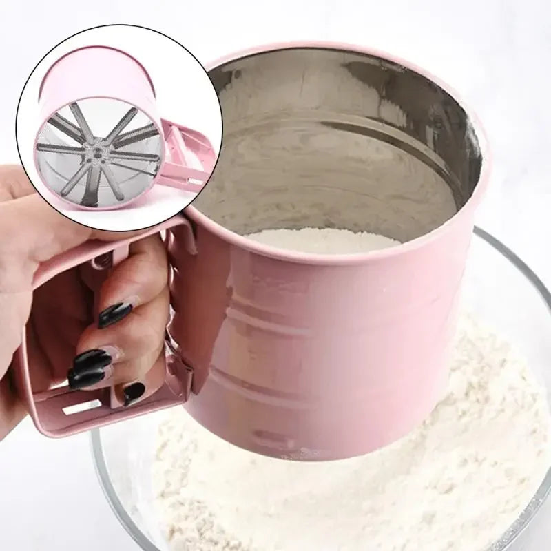 1 Pcs Stainless Steel Sieve Cup Powder Flour Baking Tool
