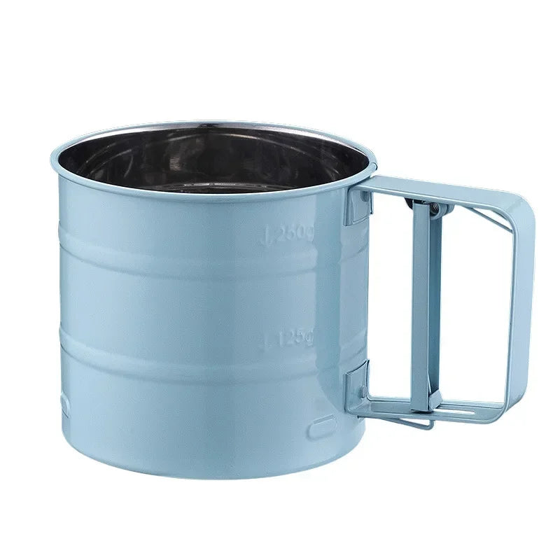 1 Pcs Stainless Steel Sieve Cup Powder Flour Baking Tool
