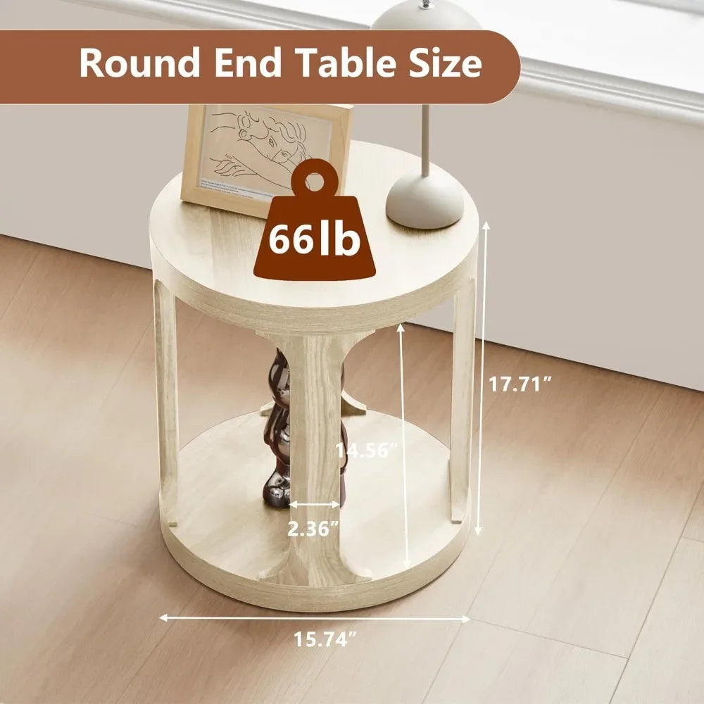 End Table, Sofa Side Table, Set of 2