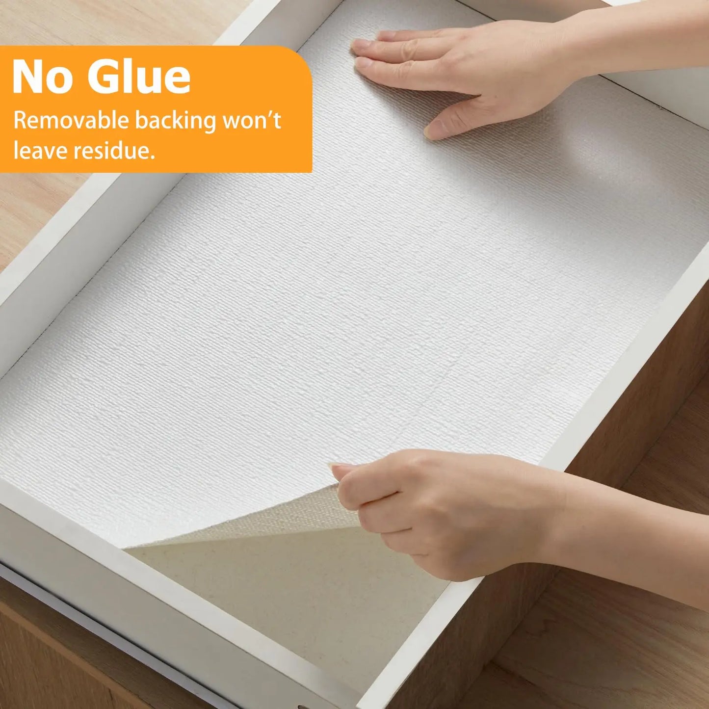 1pc Drawer and Shelf Liner for Kitchen Cabinet, Non-Adhesive Non-Slip Waterproof
