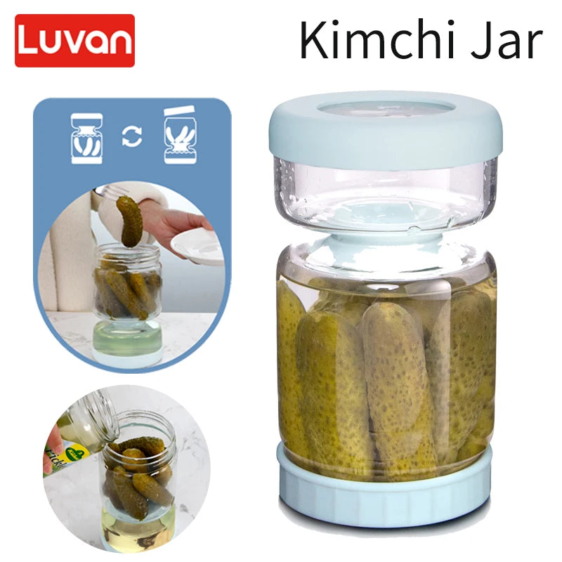 1000ml Glass Pickles Kimchi Storage Jar