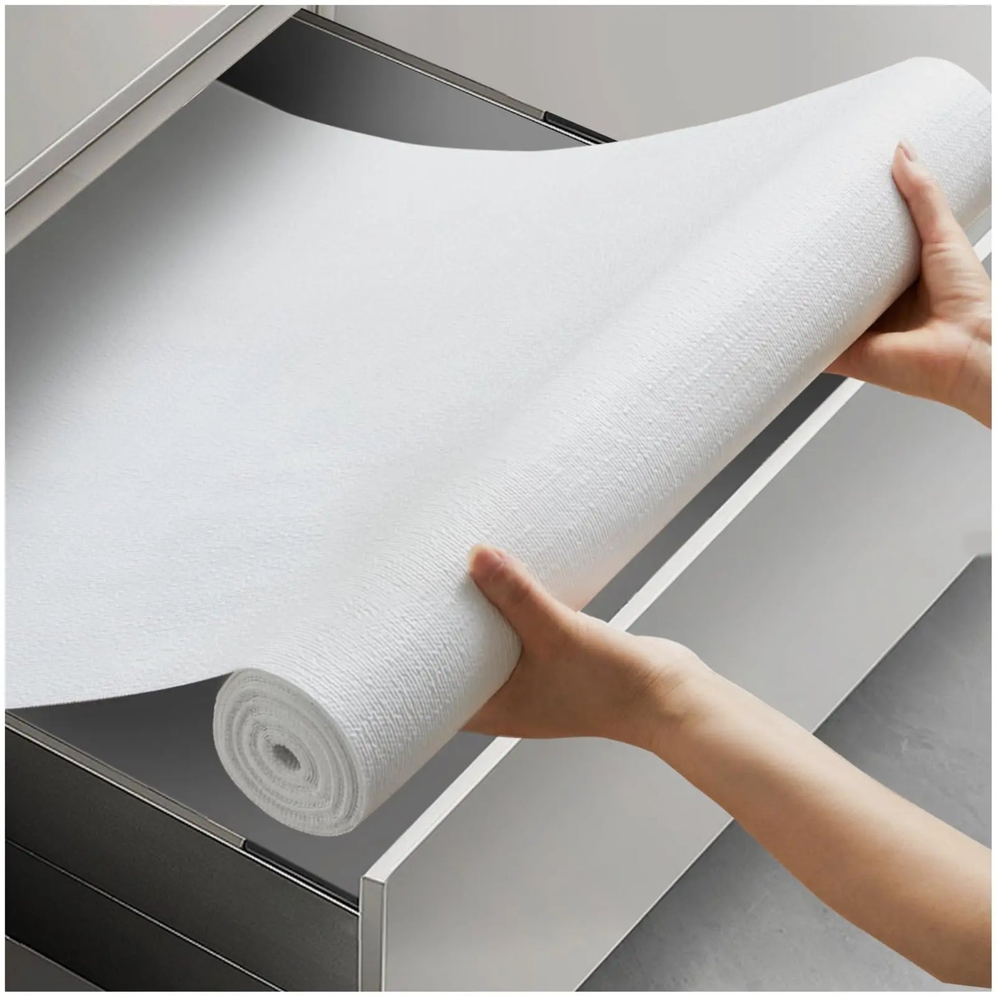1pc Drawer and Shelf Liner for Kitchen Cabinet, Non-Adhesive Non-Slip Waterproof