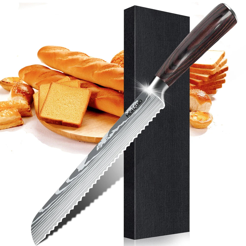 1-10PCS Chef knife Japanese Kitchen Knife Set