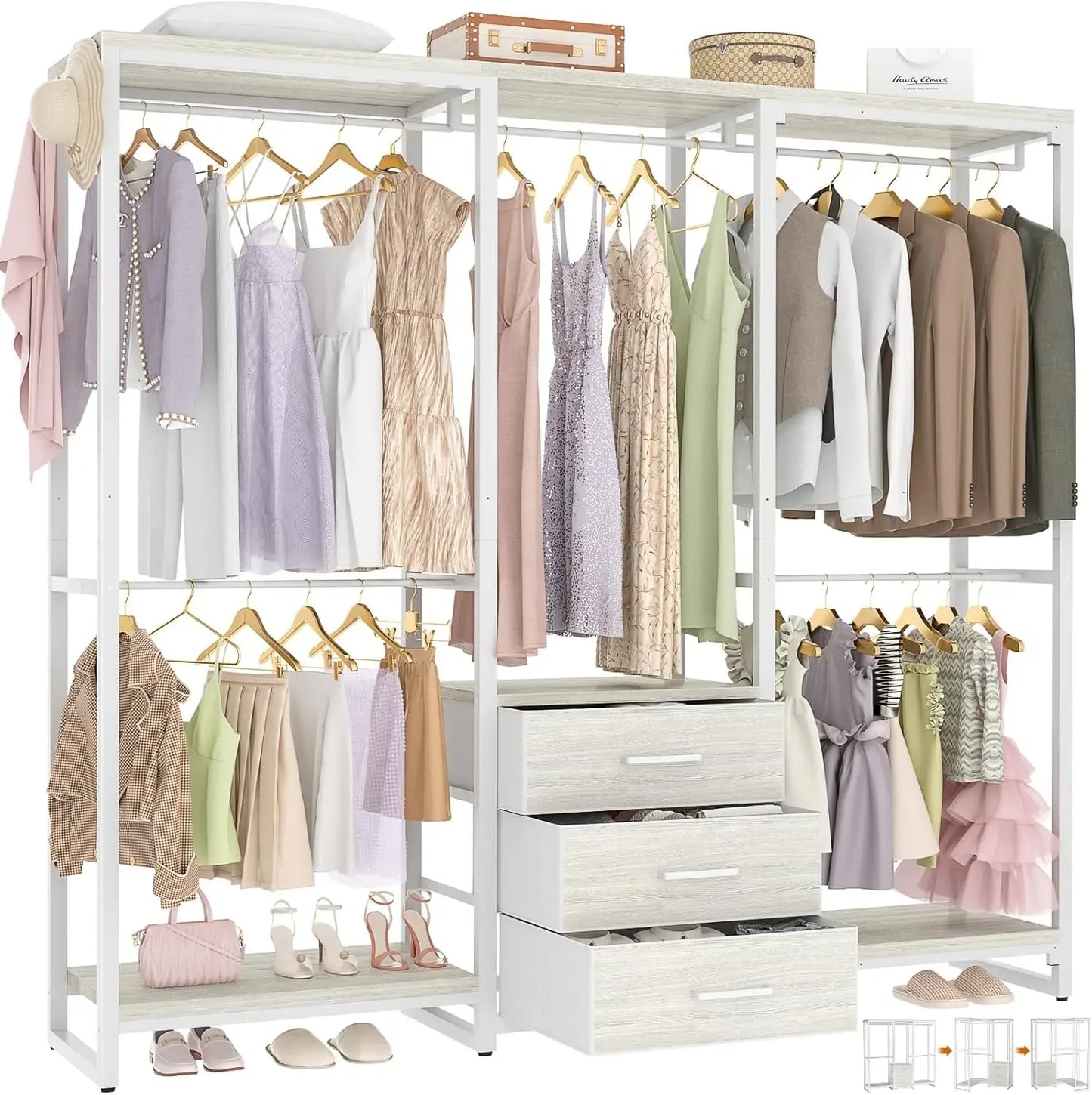 Garment Rack Heavy Duty Clothes Rack for Hanging Clothes