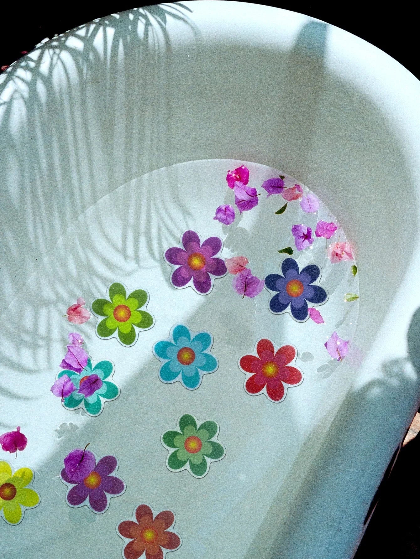 10pcs Cartoon Pattern Bathroom Bathtub Non-Slip Stickers