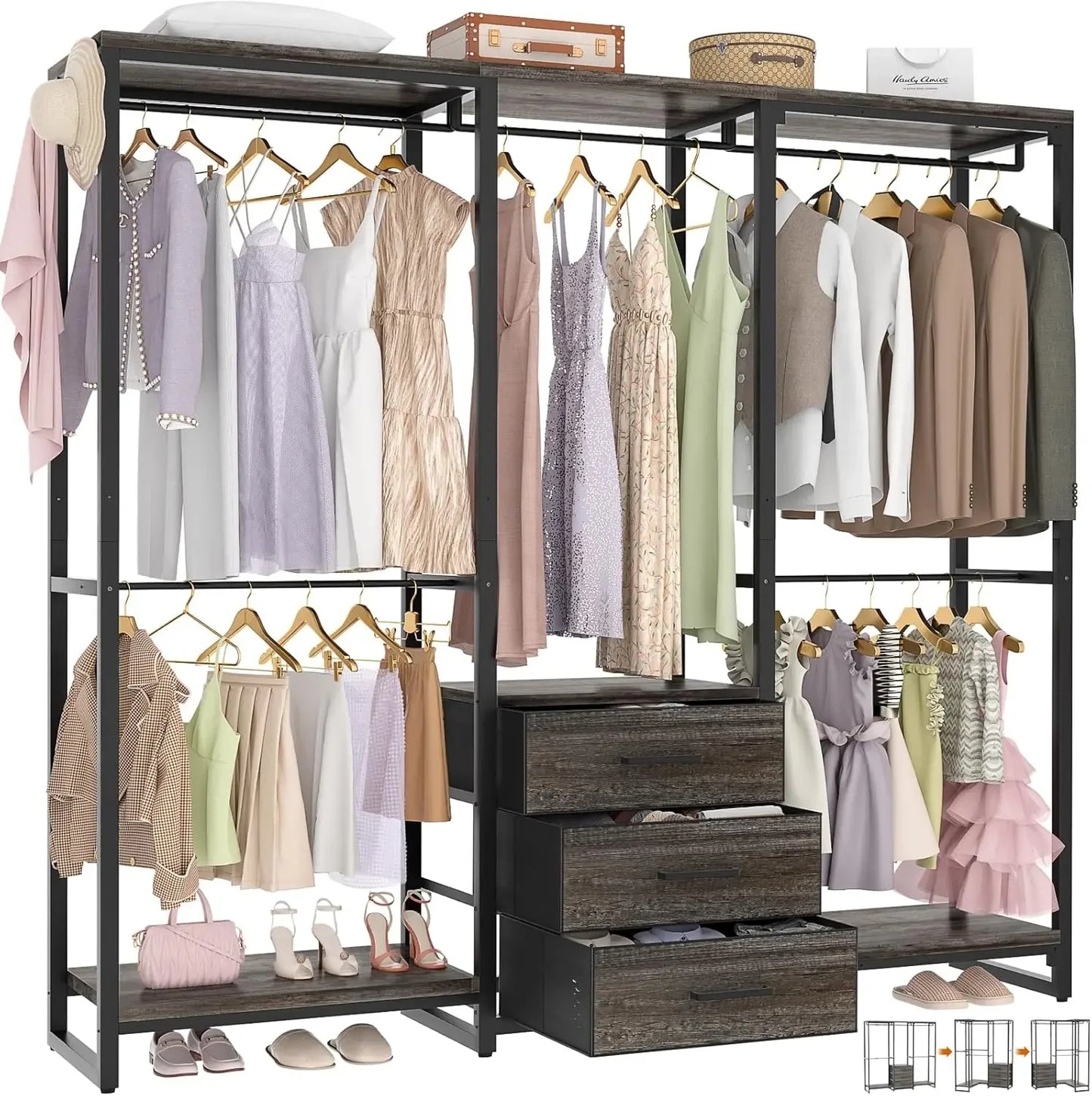 Garment Rack Heavy Duty Clothes Rack for Hanging Clothes