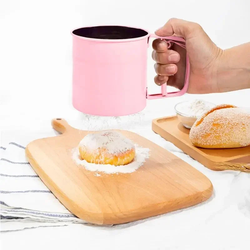 1 Pcs Stainless Steel Sieve Cup Powder Flour Baking Tool