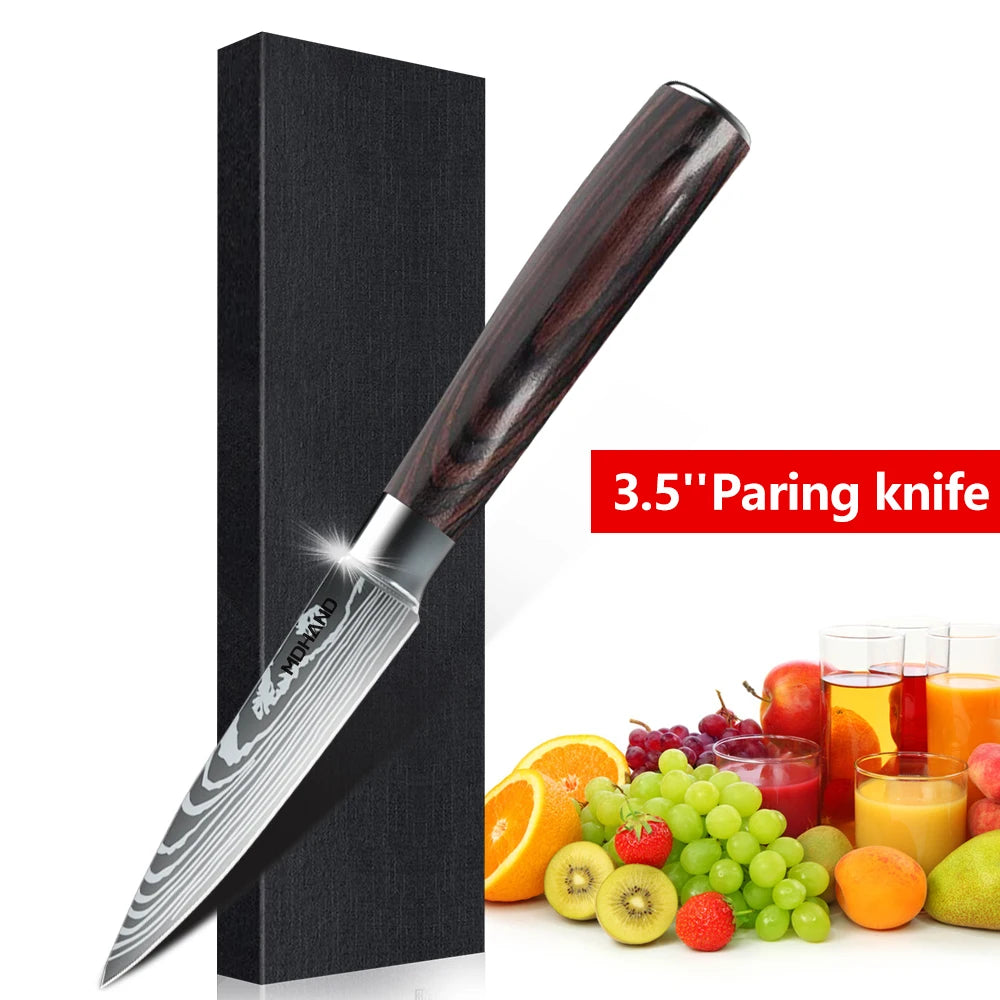 1-10PCS Chef knife Japanese Kitchen Knife Set
