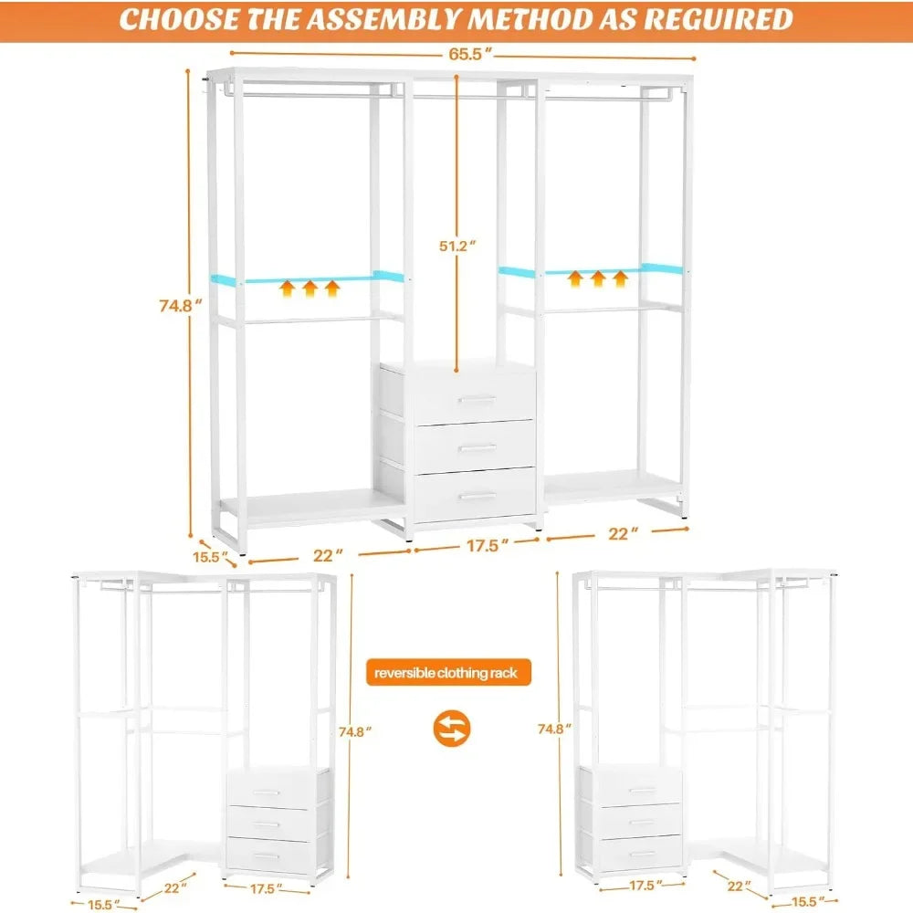 Garment Rack Heavy Duty Clothes Rack for Hanging Clothes