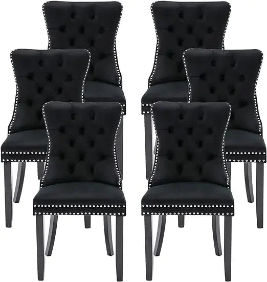 Set of 4/6, 2024 New Velvet Upholstered Dining Chairs