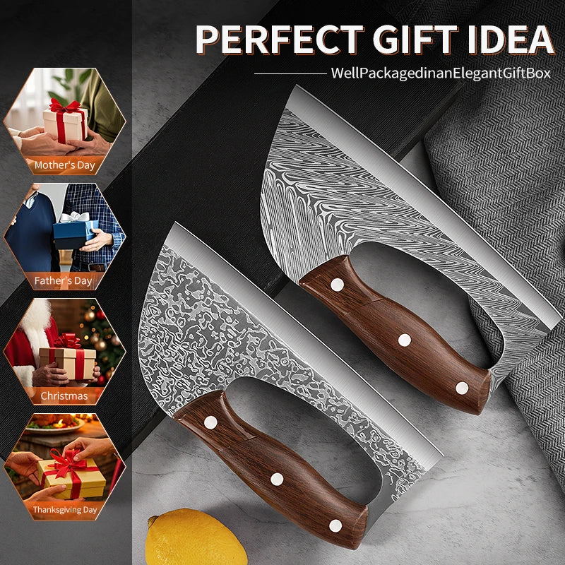 1pc/2pcs Forged Power Saving Kitchen Knife