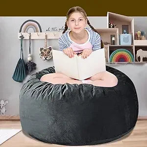 60" inch Oversized Bean Bag Sofa with Filling, Memory Sponge Bean Bag Chair