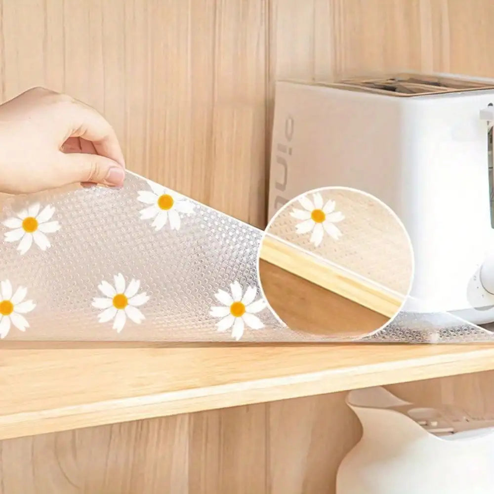 1 Roll 300cm/118inch Waterproof Non-Slip Plastic Shelf Liner Roll