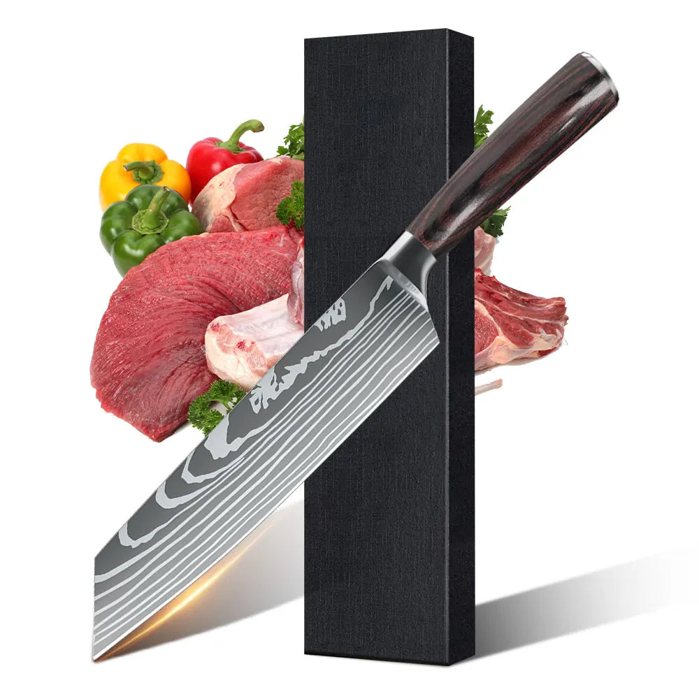 1-10PCS Chef knife Japanese Kitchen Knife Set