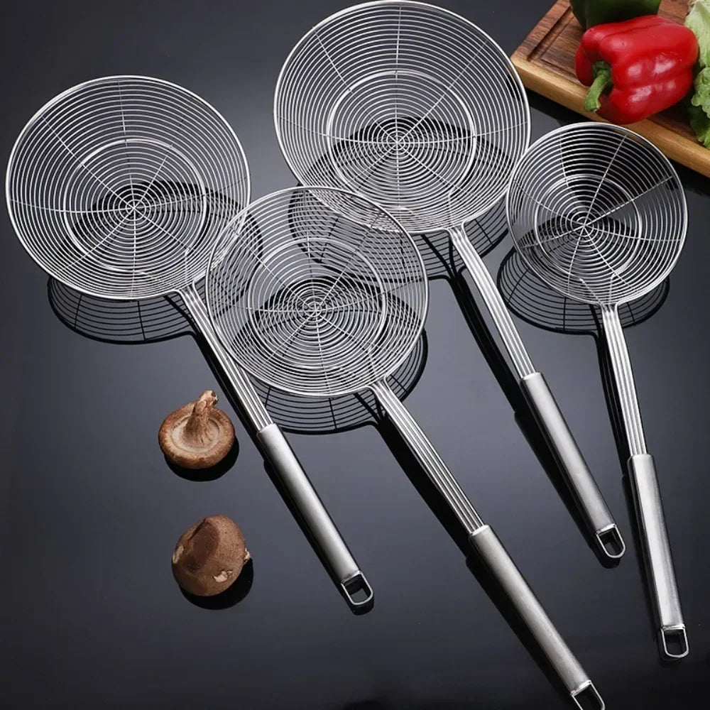 1Pc Stainless Steel Double Round Spoon