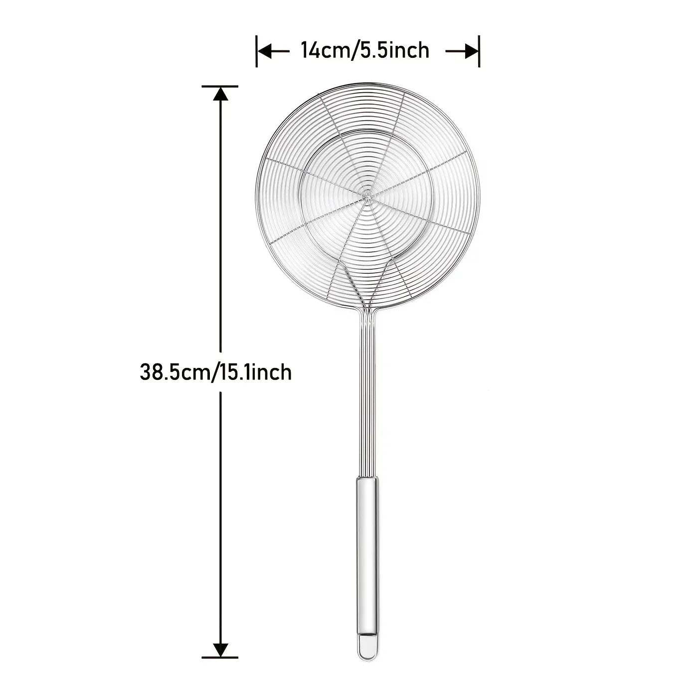 1Pc Stainless Steel Double Round Spoon