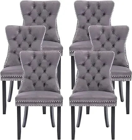 Set of 4/6, 2024 New Velvet Upholstered Dining Chairs