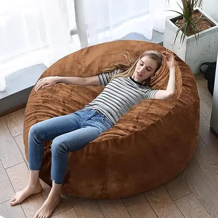 60" inch Oversized Bean Bag Sofa with Filling, Memory Sponge Bean Bag Chair