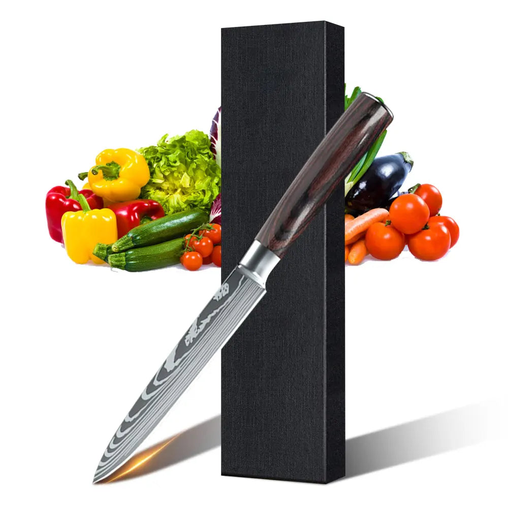 1-10PCS Chef knife Japanese Kitchen Knife Set