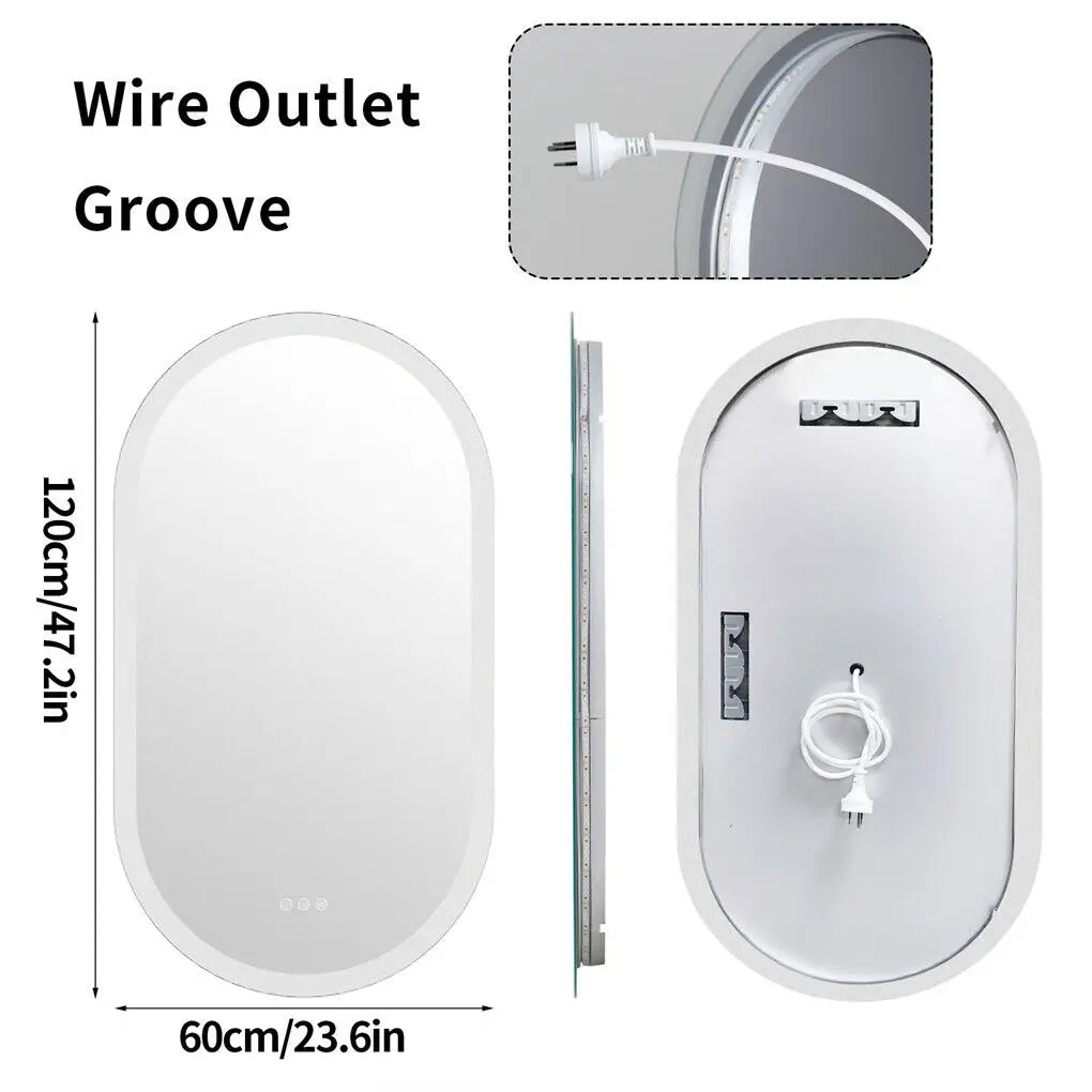 Waterproof Illuminate Bathroom Light Vanity Mirror