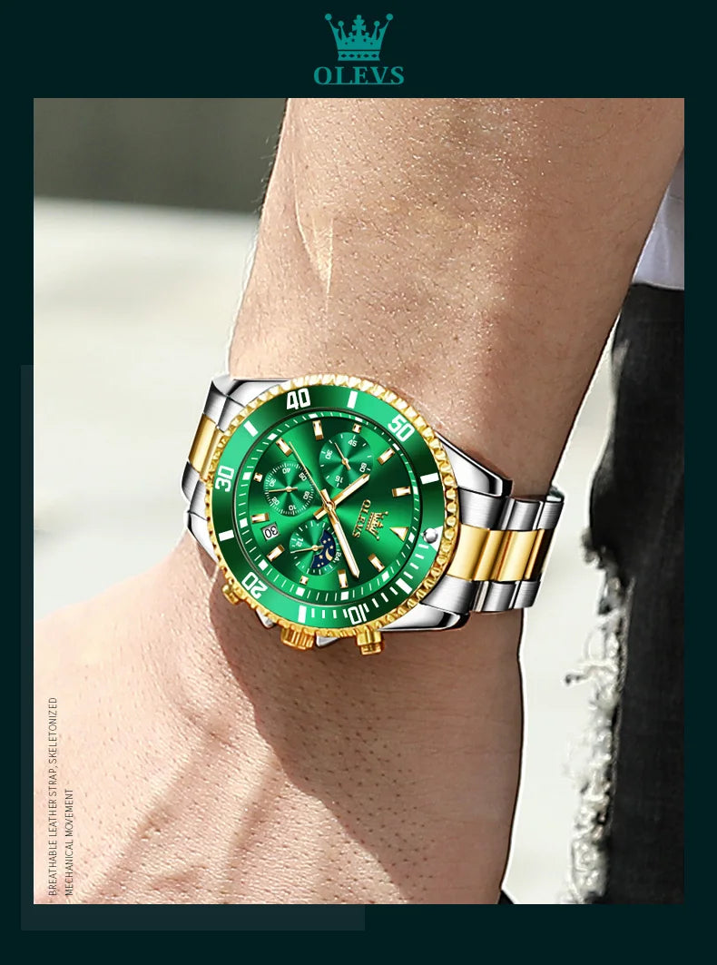 Men's Watches Top Brand Luxury Watch Waterproof Stainless Steel