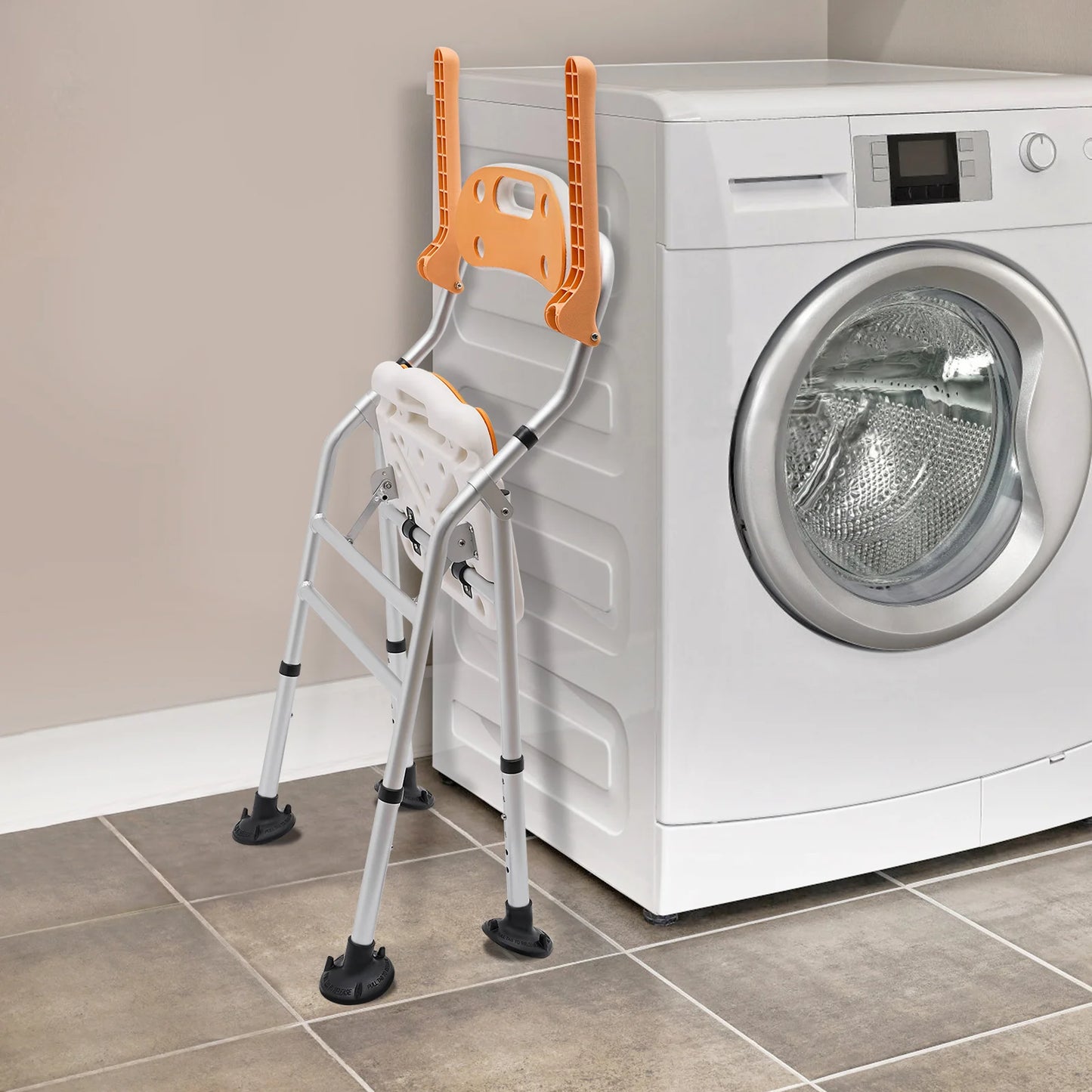 Foldable Shower Seat with Adjustable Armrests, 330.7 lbs Capacity