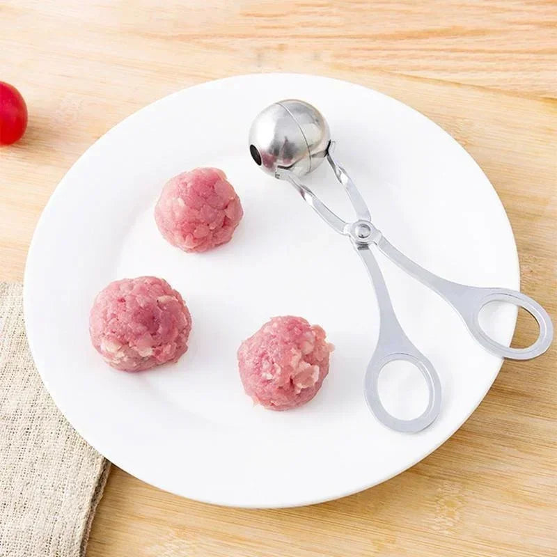 Meat Ball Maker Tool Stainless Steel Clip Round Rice Ball Shaper Spoon