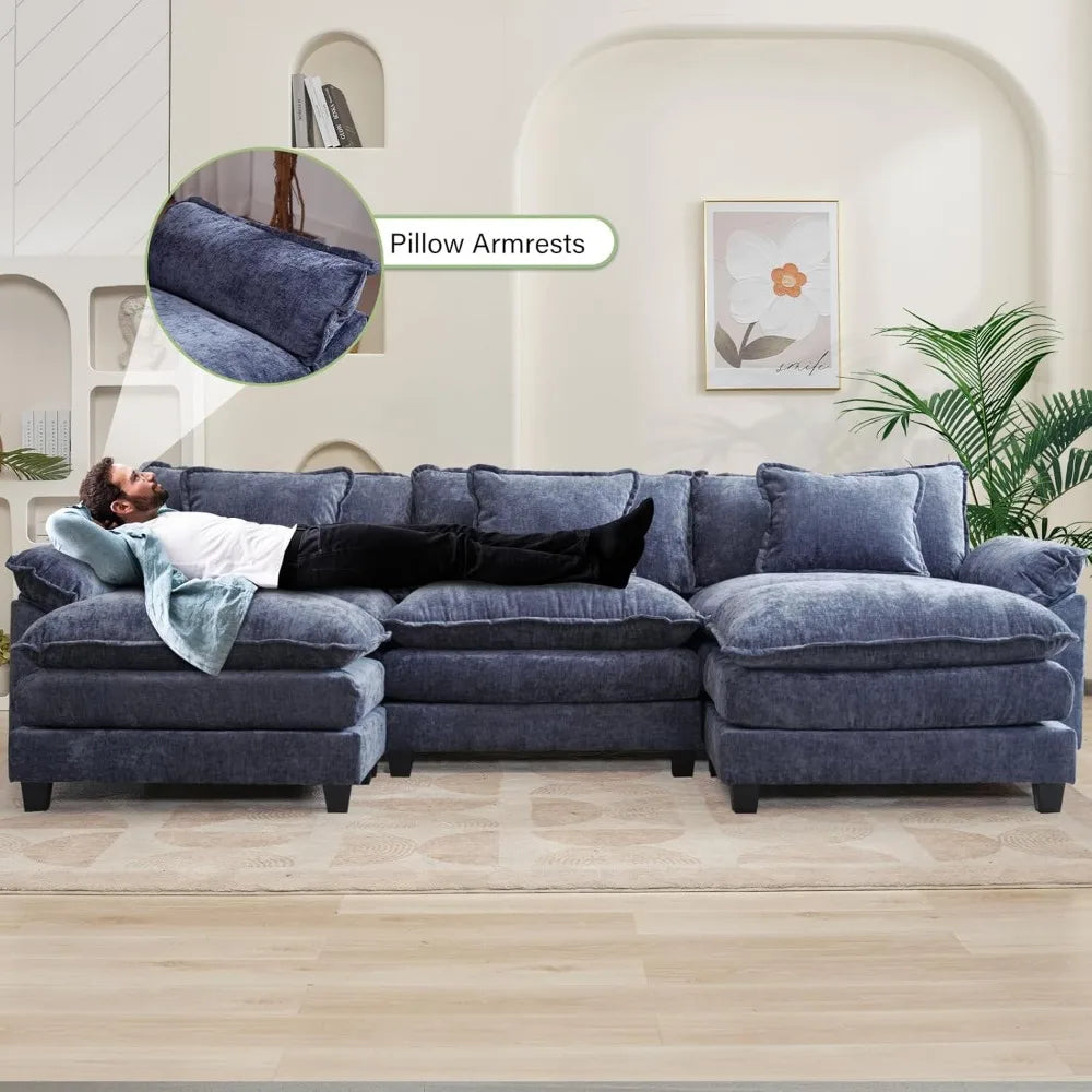Modular Sectional Sofa, Comfy Cloud Couch Sectional Sofa