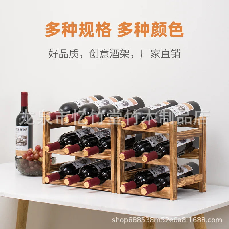 Wooden, household, wine cabinet rack