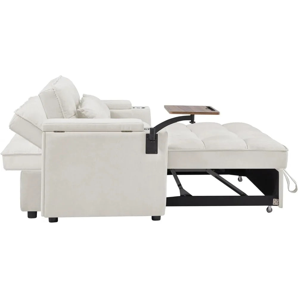 65''Convertible Sleeper Sofa Bed,3-in-1 Pull Out Couch Bed
