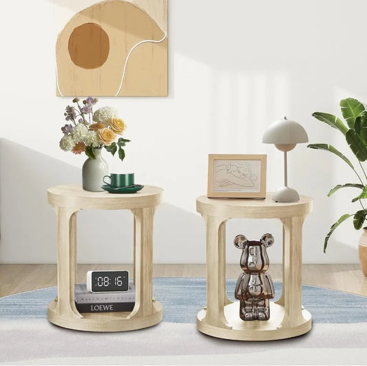 End Table, Sofa Side Table, Set of 2