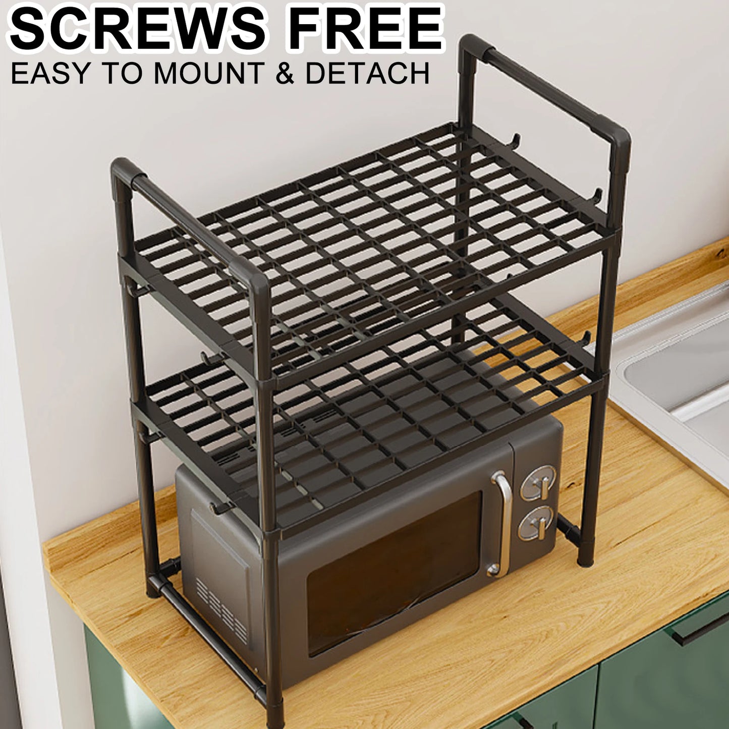 Microwave Shelf Kitchen Storage Rack Multi Layer