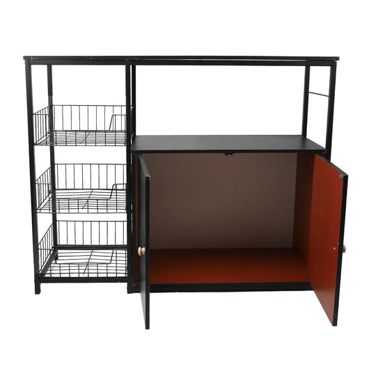 Kitchen Storage Cabinet Multifunctional Floor Standing Sideboard Cabinet