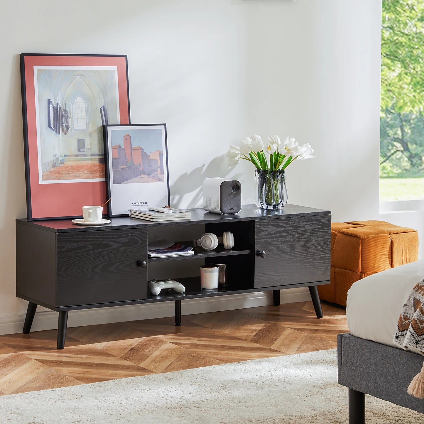 Wooden Fireplace Tv Stand For Up To 60 Inch TV