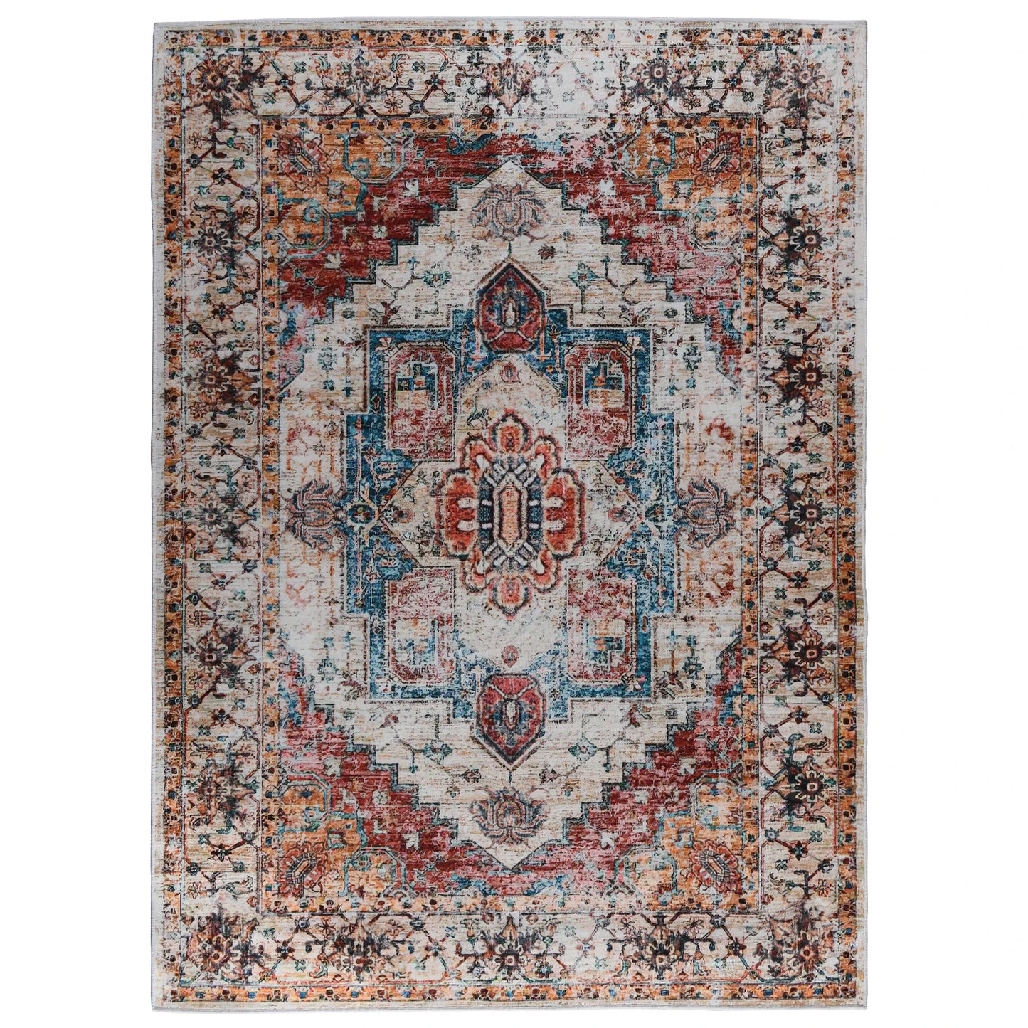 Vintage Bohemian Area Rug for Living Room