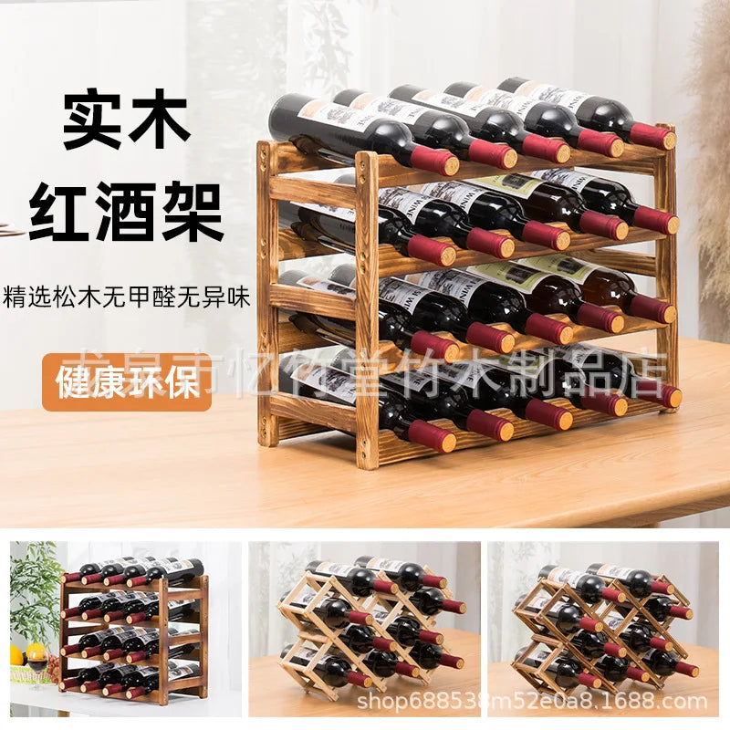 Wooden, household, wine cabinet rack