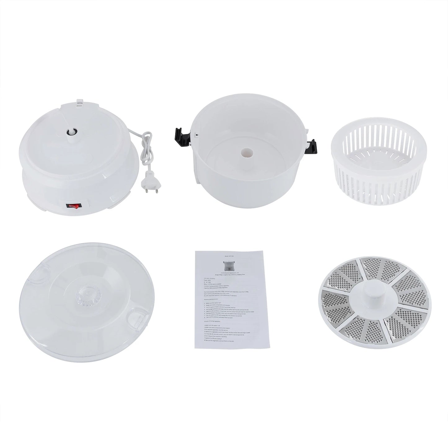 85W Electric Potato Peeler One-button Drive Automatic Peeler Spinner