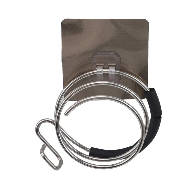 Hair Dryer Holder Blower Organizer Adhesive Wall Mounted