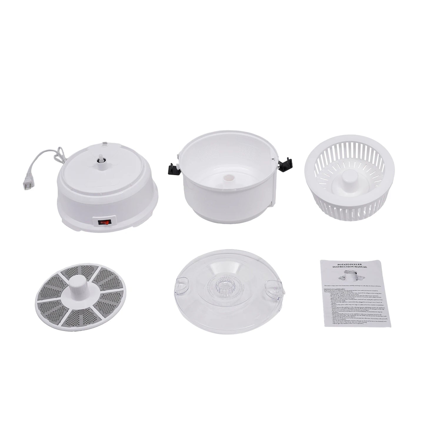 85W Electric Potato Peeler One-button Drive Automatic Peeler Spinner