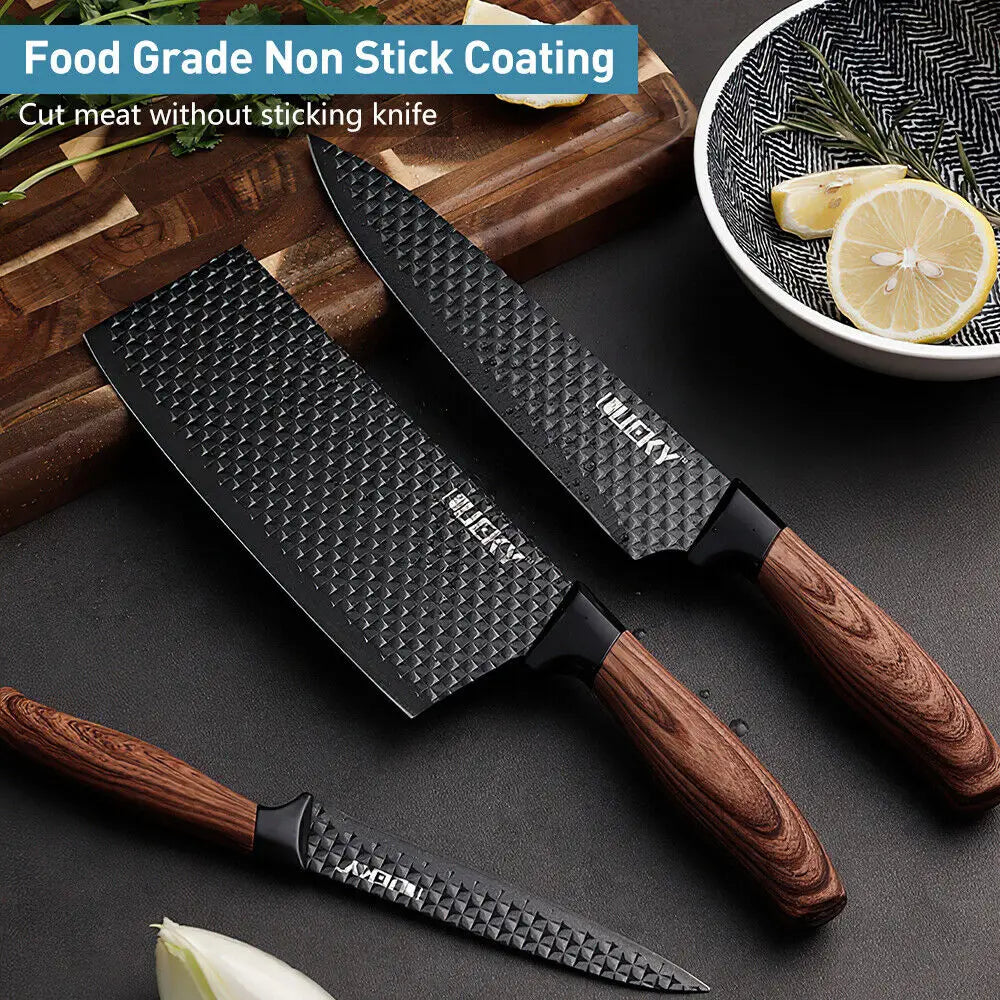Stainless Steel Kitchen Knives Set Tools Forged