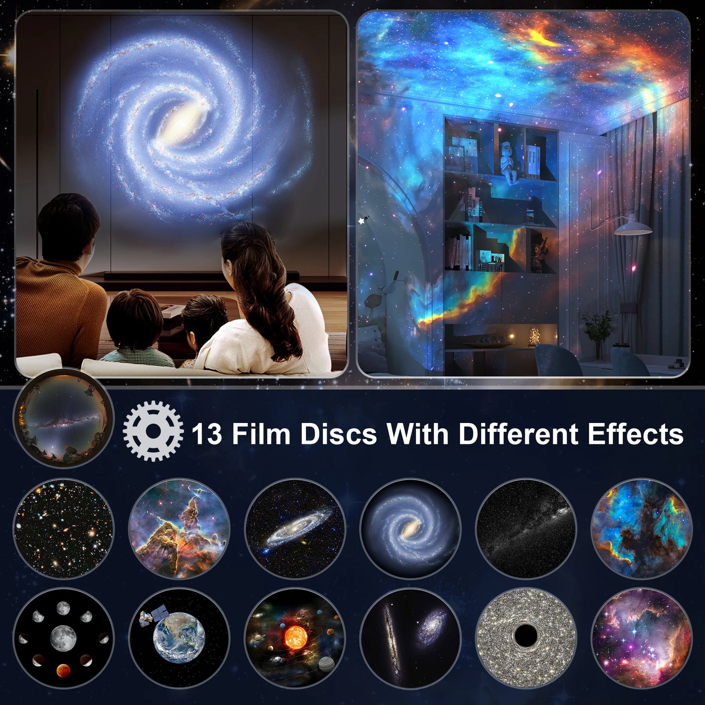 Planetarium Star Projector Realistic Starry Sky Night Light