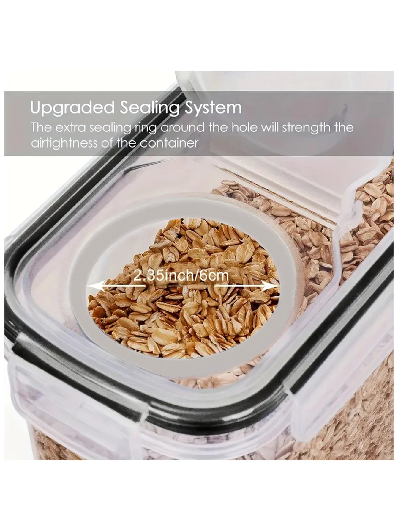 4pcs4l  Large Food Storage Containers With Lids, Airtight