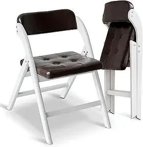 Padded Folding Chairs with Cushion 2 Pack, Portable Foldable