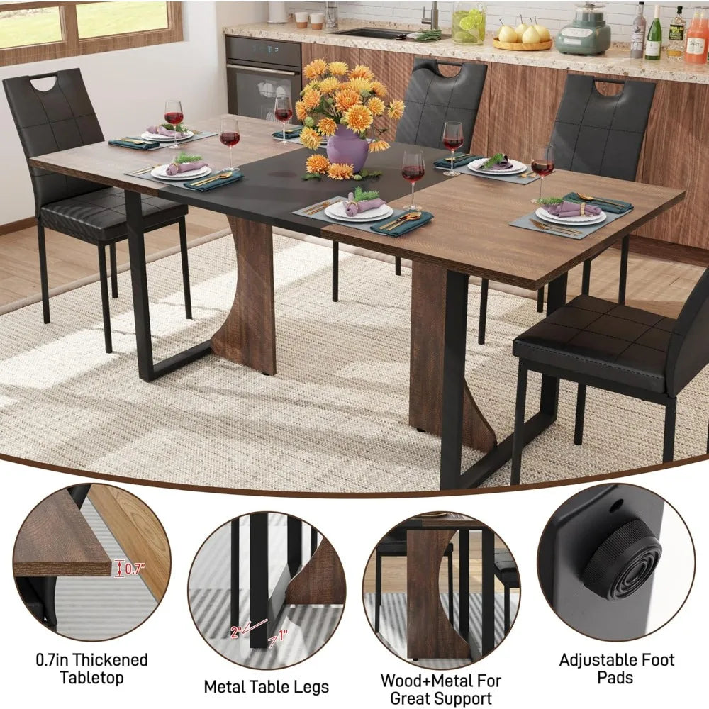 7PCS Dining Room Table